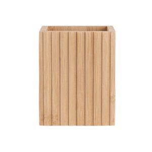 Θήκη Οδοντόβουρτσας Essentials Τετράγωνη Bamboo 8.3x6.5x10.3cm Estia 02-13097