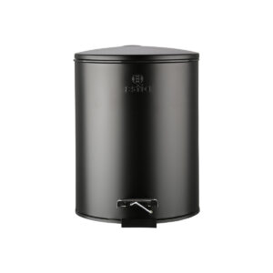 Χαρτοδοχείο Μπάνιου Classic Soft Close 5Lt Ματ Μαύρο 24.1x21.3x31.6cm