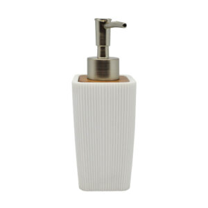 Ντισπένσερ Λευκό Polyester/Ξύλο 6.5x6.3x17.8cm ANKOR