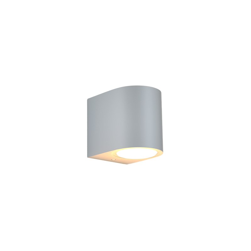ItLighting Απλίκα Εξωτερικού Χώρου 'Powell' 1xGU10 Γκρι 9x8cm 80200234