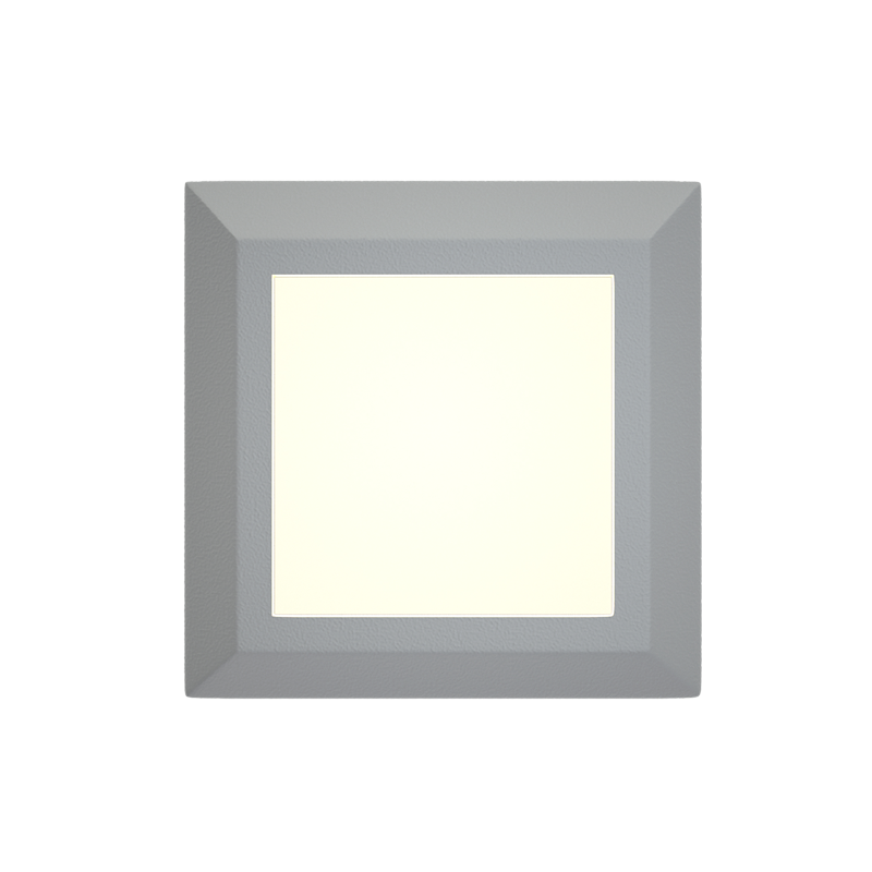 ItLighting Απλίκα Τοίχου Εξ. Χώρου 'George' Γκρι LED 3.5W 3CCT 3000/4000/6000K 12.4x12.4cm 80201530
