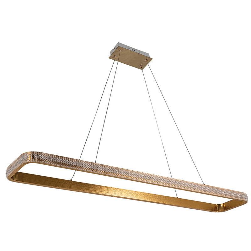 ArLight Κρεμαστό Φωτιστικό Οροφής PDC 682-1 GD Μεταλλικό/PVC Χρυσό Ματ 120x25x100cm LED Φυσικό Λευκό 0103474