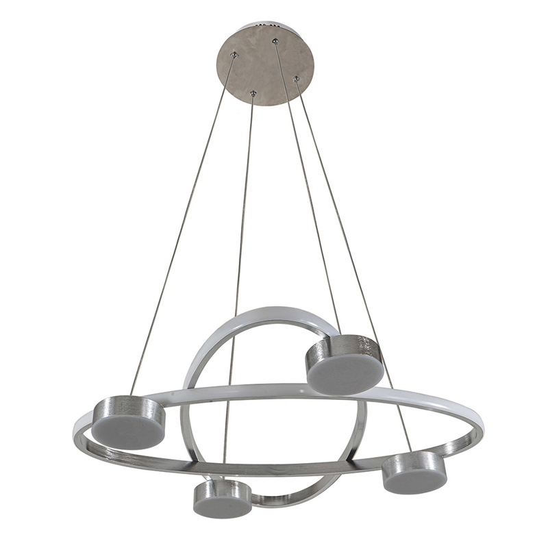 ArLight Κρεμαστό Φωτιστικό Οροφής PDC 684-60 SL Μεταλλικό/PVC Νίκελ Ματ 60x100cm LED Φυσικό Λευκό 0103475