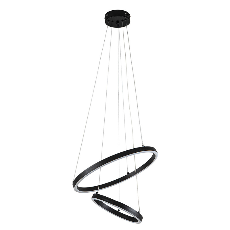 ArLight Κρεμαστό Φωτιστικό Οροφής PDC 685-2 BK Μεταλλικό/PVC Μαύρο Ματ 50x100cm LED Φυσικό Λευκό 0103477