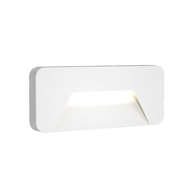 ItLighting Απλίκα Τοίχου Εξ. Χώρου 'Kentucky' Λευκό LED 3W 3CCT 3000/4000/6000K 22x8cm 80202020