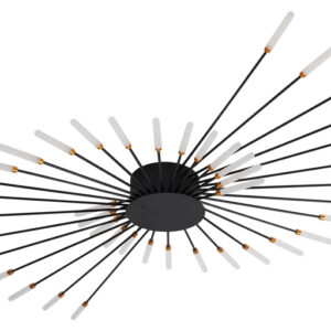 ArLight CCC 710-42 Φωτιστικό Οροφής Σαλιγκάρι Μαύρο LED Θερμό Λευκό Φ128x9cm 0064188