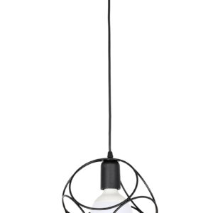 ArLight PDT 1247-1 BK Κρεμαστό Φωτιστικό Οροφής Μονόφωτο Μαύρο Μεταλλικό Ε27 Φ21x95cm 0083540