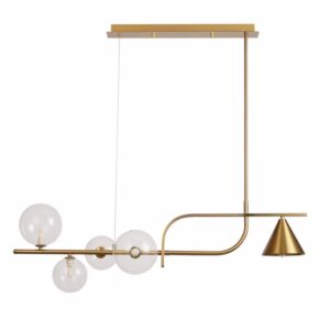 ArLight PDC 2047-1 Φωτιστικό Ράγα με 4 Γλόμπους και 1 Καμπάνα 4XG9+1XE27 100x30x90cm 0104521