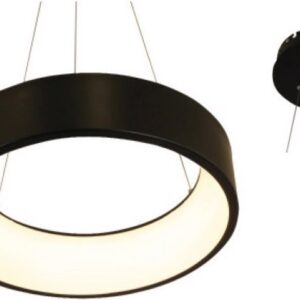 ACA Φωτιστικό Οροφής Μέταλλο 'APOLLO' Μαύρο LED Φ45Χ120cm BR81LEDP45BK