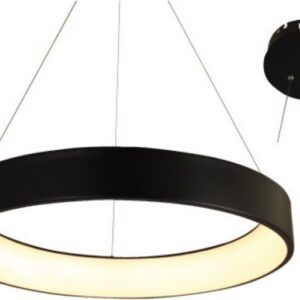 ACA Φωτιστικό Οροφής Μέταλλο 'APOLLO' Μαύρο LED Φ78Χ120cm BR81LEDP78BK