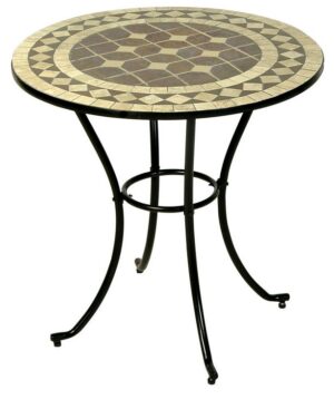 Στρογγυλό Μεταλλικό Τραπέζι Mosaic 76 X 75(H)Cm