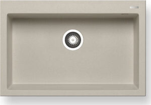 Ένθετος Νεροχύτης, Istros 1B Beige, 76x50cm, Pyramis