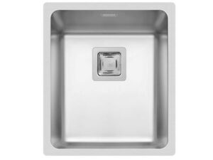 Ισόπεδος Νεροχύτης, Lume 1B, 34x40cm Inox Σατινέ, Pyramis