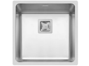 Ισόπεδος Νεροχύτης, Lume 1B Inox Σατινέ, 40x40cm, Pyramis
