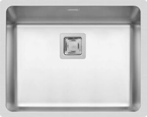 Ισόπεδος Νεροχύτης, Lume 1B Inox Σατινέ, 50x40cm, Pyramis