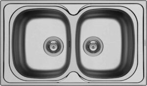 Ένθετος Νεροχύτης Derby 2B, 86x50cm Inox Σατινέ, Maidtec