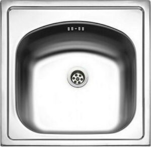 Ένθετος Νεροχύτης Inset 1B, 44x44cm Inox Σατινέ, Maidtec