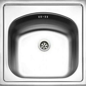 Ένθετος Νεροχύτης Inset 1B, 44x44cm Inox Σατινέ, Maidtec