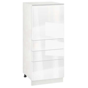 Ντουλάπι Κουζίνας επιδαπέδιο 60εκ., Νο 600K Alba Gloss, κωδ.1219922648 , Genomax