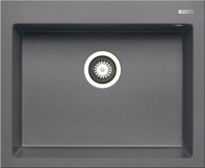 Ένθετος Νεροχύτης Istros 1B, 61x50cm, 070045411, Pyramis - Iron Grey